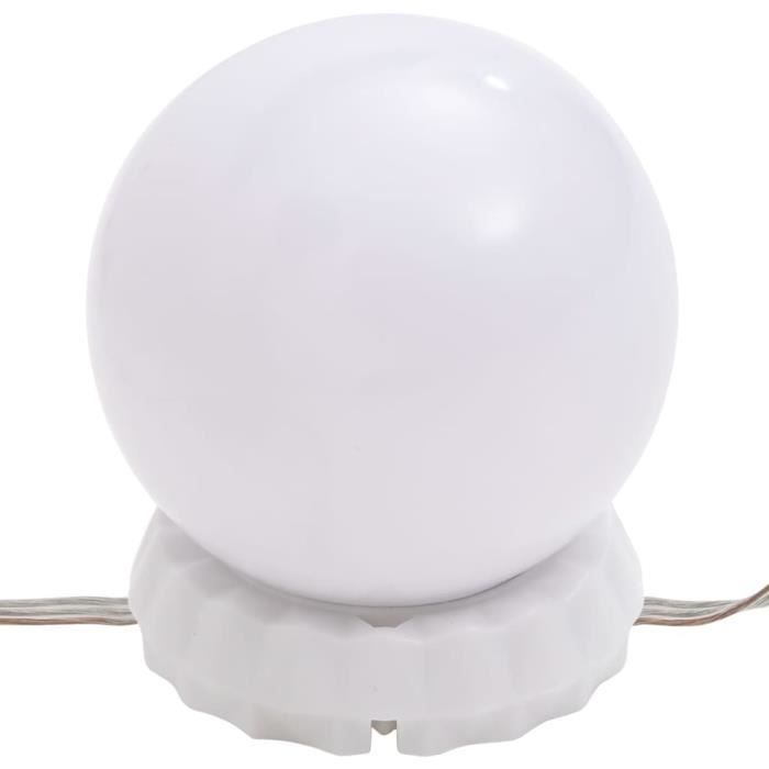 Coiffeuse Avec Miroir – Blanc Brillant 74,5x40x141 Cm – Neuve