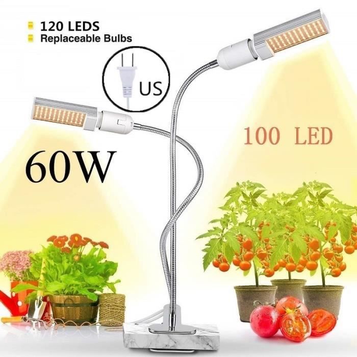 LAMPE DE CULTURE,60W with US Plug--Lampe horticole de croissance ...