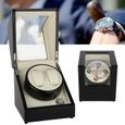 2 + 0 remontoir de montre automatique en bois pour montre-bracelet  montre mécanique  -UK plug 100V-240V  HB027 -WAN-1
