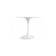 Table Tulip - Fibre de verre - 110 cm Blanc-1