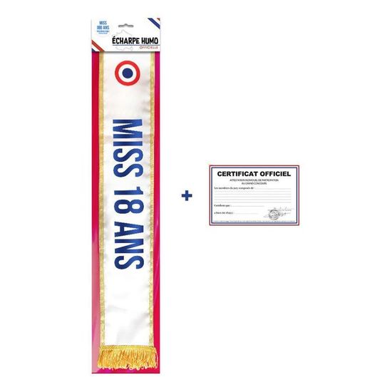 Kit Anniversaire Miss 18 Ans Echarpe Tricolore Couronne Certificat Achat Vente Deco De Fete Murale Cdiscount Kit Anniversaire Miss 18 Ans Echarpe Tricolore Couronne Certificat Achat Vente Deco De Fete Murale Cdiscount