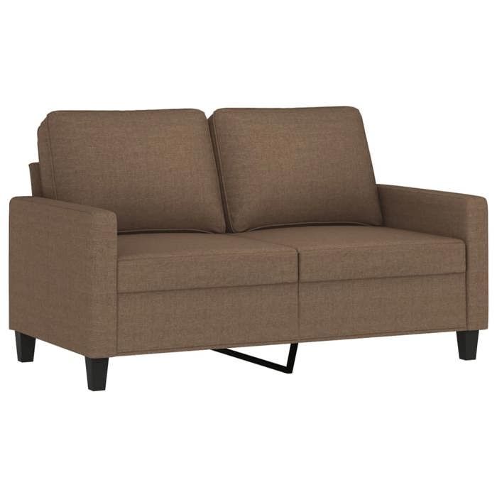 Canapé Fixe - Design Classique - Canapé à 2 places - Marron 120cm Tissu ...