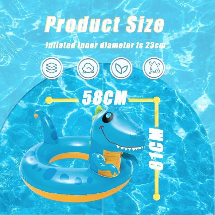 Bouée Ronde Gonflable Luminescente - Anneau De Natation Piscine Plage, Idéal Enfants & Ados Bouée Ronde Fête Piscine