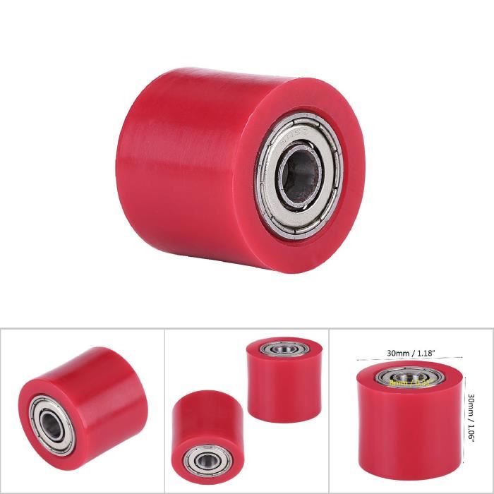 Tendeur De Chaîne Universel BRRNOO – Guide-rouleau 8 Mm Pour Moto Et VTT (rouge)