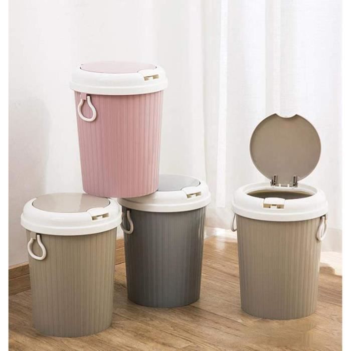 Poubelle Poubelle pour Poubelle de Cuisine Ou de Bureau Couvercle à Ressort Pratique,Couverture