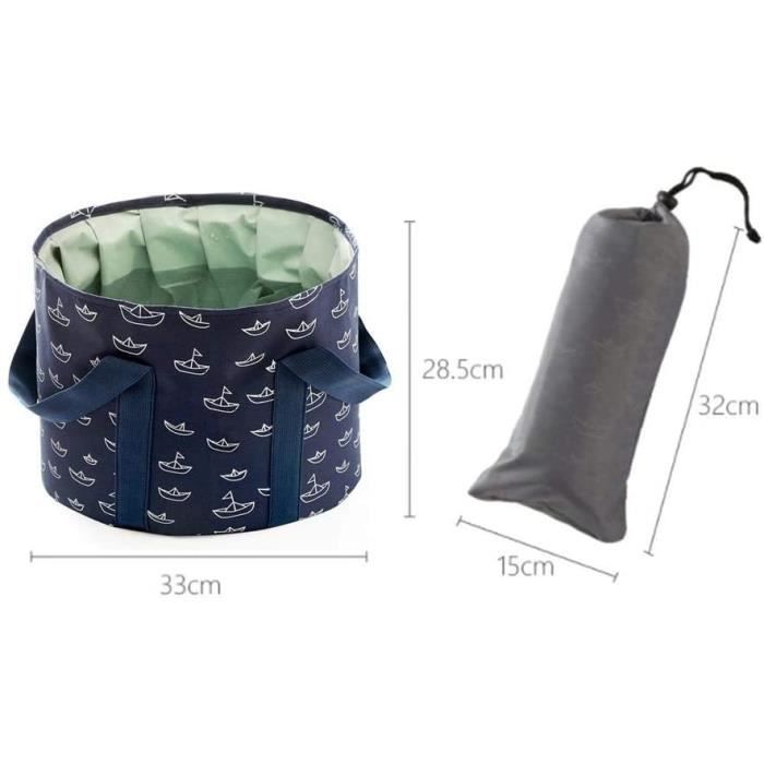 Seau Pliable 20L YongHang - Bassine Étanche Pour Camping, Plage, Jardin, Lavage Voiture