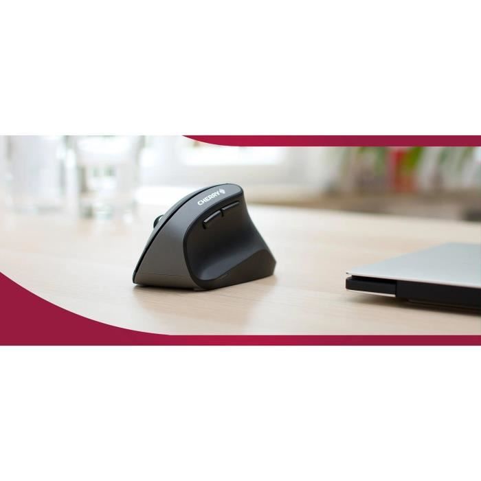 Souris Verticale Sans Fil Zelotes - Ergonomique, Rechargeable - 3 Niveaux DPI (1200/1600/2400) - Pour PC/Mac