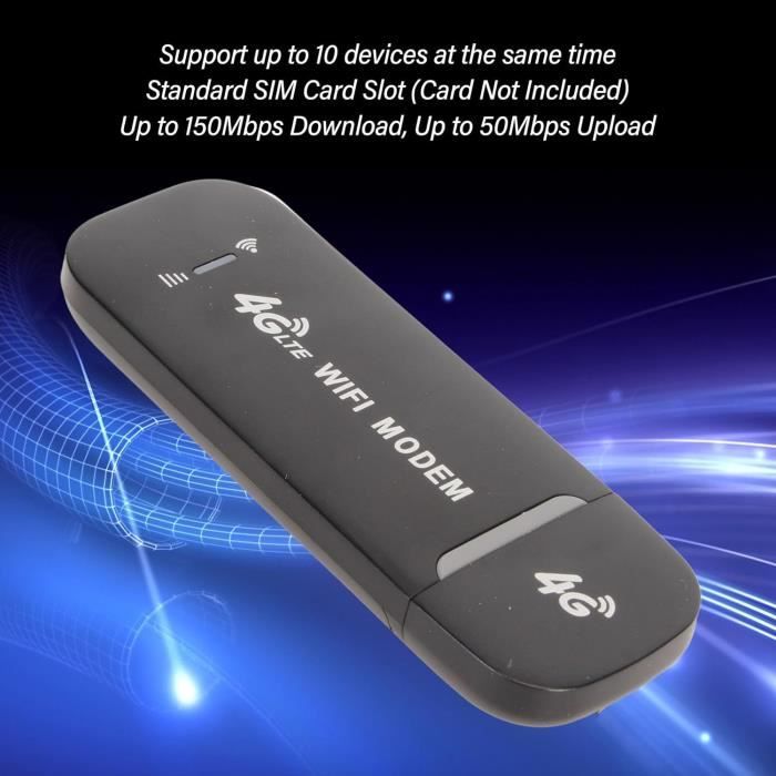 Usb Modem Mini Modem Wifi Usb 4G Lte,Routeur 4G Portable 150 Mbps Avec Prise En Charge ...