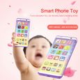 Jouet de téléphone intelligent d'enfant, jouet intelligent multifonctionnel de téléphone de bébé avec l'écran tactile de port HB-2