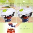 Ouvre-bocal électrique - gadget de cuisine solide et robuste pour bocaux scellés - ouvre-bocal automatique mains libres(Blanc)-2