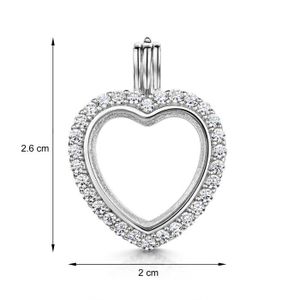 pour Photos et Pierres Pr/écieuses Amberta M/édaillon en Argent Sterling 925 Pendentif en Diff/érentes Formes pour Femme