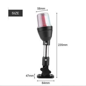 4 Feux Arrière Marins LED 12V - Étanches IP68 - Bleu Et Blanc - Pour Bateaux, Camping-cars, Remorques