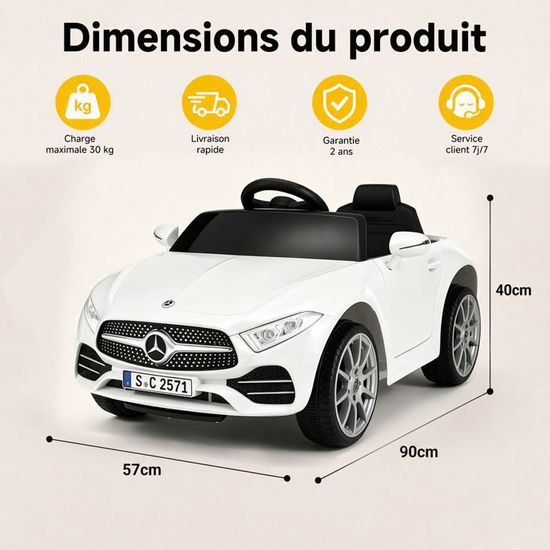 Voiture électrique enfant Mercedes Unimog 12V Les COULEURS VERDE