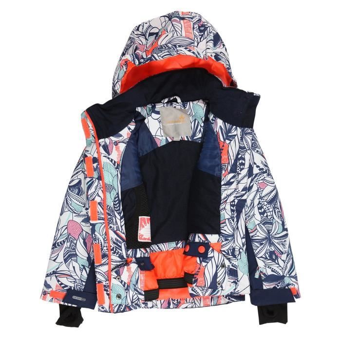 WANABEE Blouson de ski SAMBUY 100 JKT Fille Bleu Marine