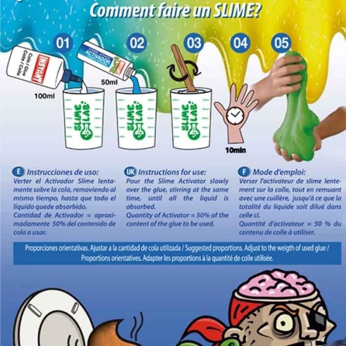 Kit Slime Astronaute Galactique – Coffret DIY Complet Avec 6 Couleurs, 3 Parfums & Figurines Spatiales – Idéal Enfants 6+ Ans