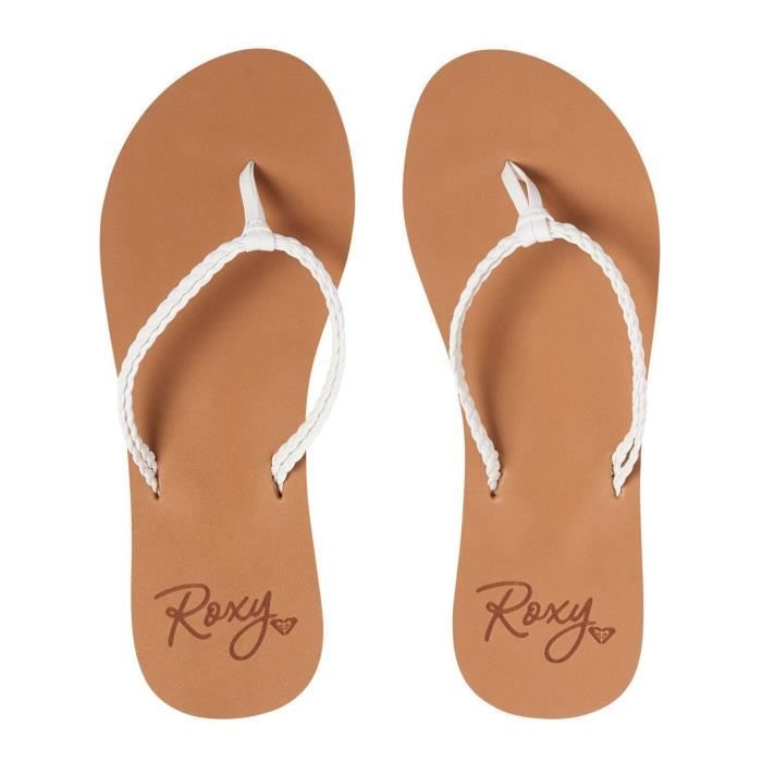 Tongs Femme Roxy Costas Blanc Collection Printemps 2019 Cdiscount Sport