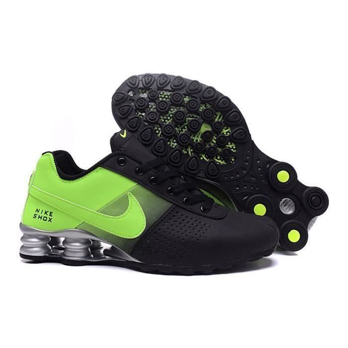 Nike Shox Deliver Homme Chaussures Entrainement de Sport Noir Vert noir vert Cdiscount Sport