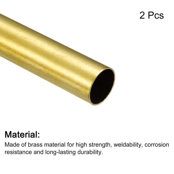 Tube En Laiton H62 - 500 Mm De Longueur, Épaisseur 1 Mm, Diamètre Extérieur 3 à 10 Mm (Od 6.5 Mm) - Idéal Pour Bricolage, Modélisme Et Décoration