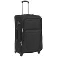 LEX Ensemble de valises souples 3 pcs - Qqmora - Moderne - Noir - Tissu Oxford enrobé de PVC - 45 x 35 x 73 cm-3