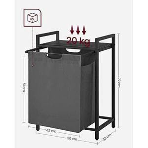 PAFEN Panier à Linge Rond 40L 71,5x50x31,5 Rinçage du Linge