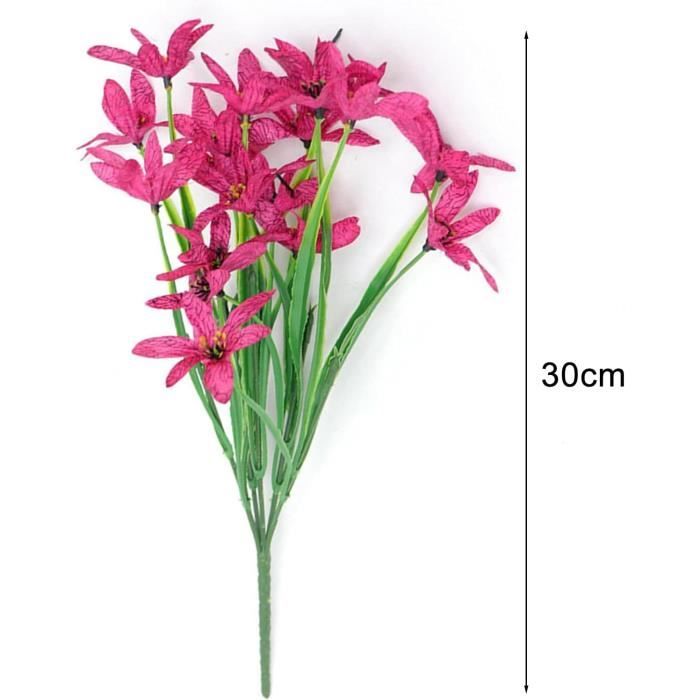 Lot De 12 Plantes Artificielles HBell - Fougères Vertes Réalistes 38 Cm, Pour Intérieur Et Extérieur