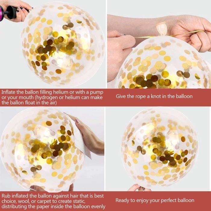 Confettis rond dorés pailletés - Perfect Decorations