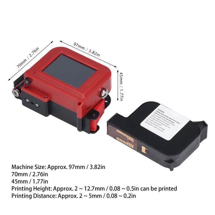2020 Mini-machine de codage, mini-imprimante portable haute couleur  Princube avec encre couleur à séchage rapide - Chine Mini Princube  imprimante jet d'encre, 2020 mini
