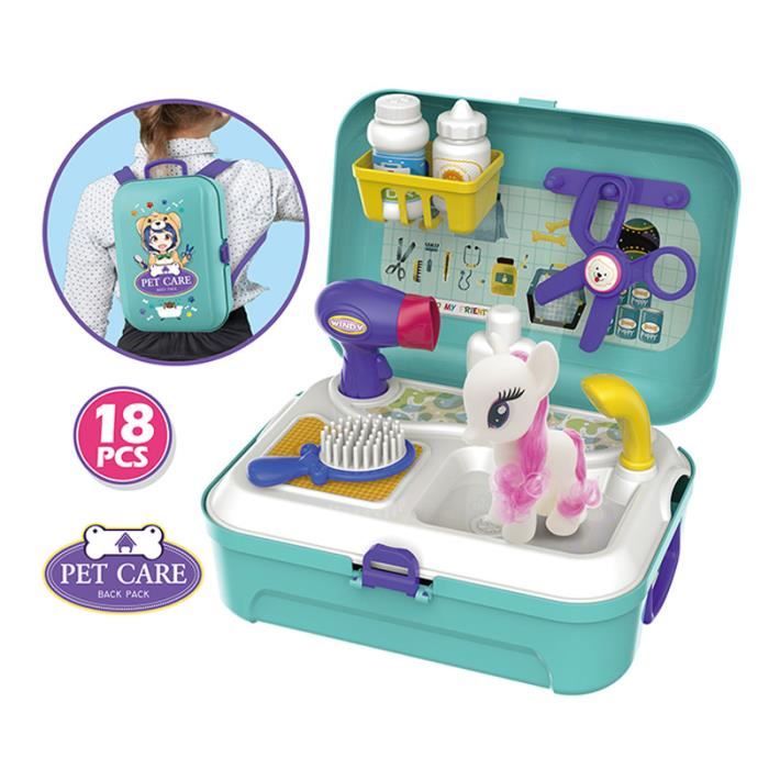 Malette Docteur Enfant - Jouet Vétérinaire avec Stéthoscope, Blouse de Médecin, Thermomètre, Seringue et Sac de Médecin, Jouet Enfant 3 Ans Jeu de Rôle Cadeaux de Noël Originaux pour Garcons Filles Malette Docteur Enfant - Jouet Vétérinaire avec Stéthoscope, Blouse de Médecin, Thermomètre, Seringue et Sac de Médecin, Jouet Enfant 3 Ans Jeu de Rôle Cadeaux de Noël Originaux pour Garcons Filles