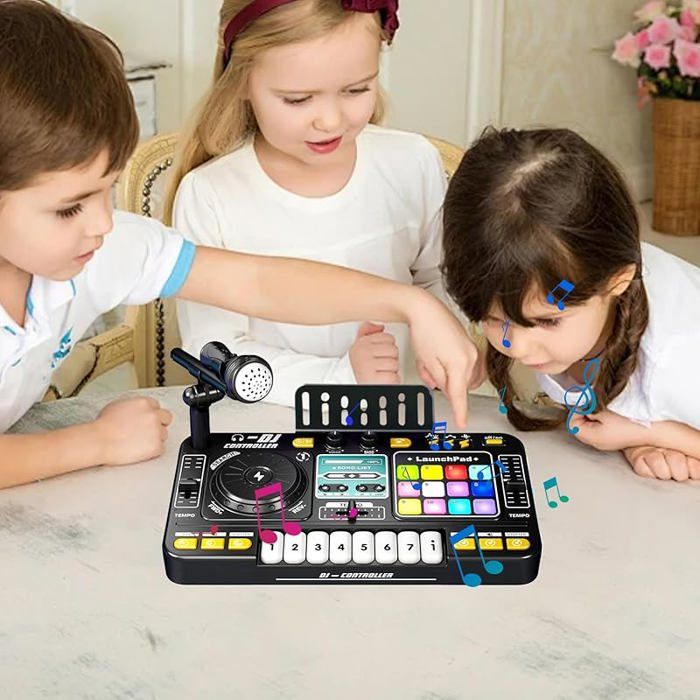 Table de mixage DJ pour enfants 3-12 ans, DJ Mixer Controller pour