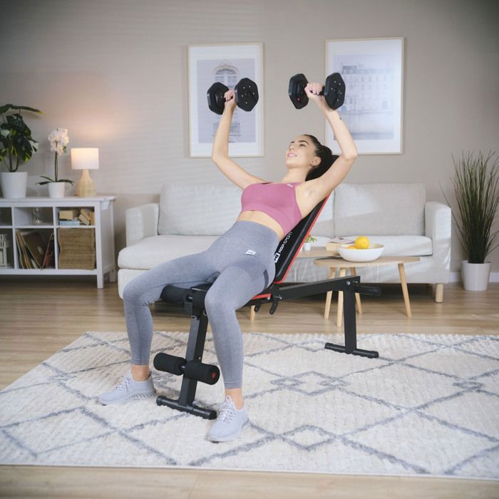 Physionics Banc Musculation Dos Réglable Hyper Extension Charge 200 Kg