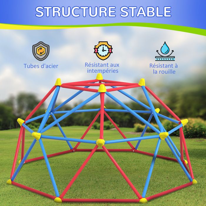Dome d'Escalade pour Enfants Jeux d'Extérieur (152 cm) 101301 - Lifetime pas cher