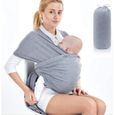 Écharpe de Portage,Écharpe Multifonctionnel pour les Nouveau-nés et Bébés,Echarpe de Portage Confortable pour Bébés Jusqu'à 15kg-0