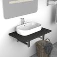 🐺🐺Meuble de salle de bain Industriel - Armoire de toilette Meuble lavabo évier- Colonne salle de bain Armoire de rangement W4419-0