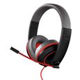 Gioteck - XH-100S Casque gamer filaire stéréo - Prise Jack 3.5 - PS4 Xbox One PC Mac Switch (Rouge, Noir) -0