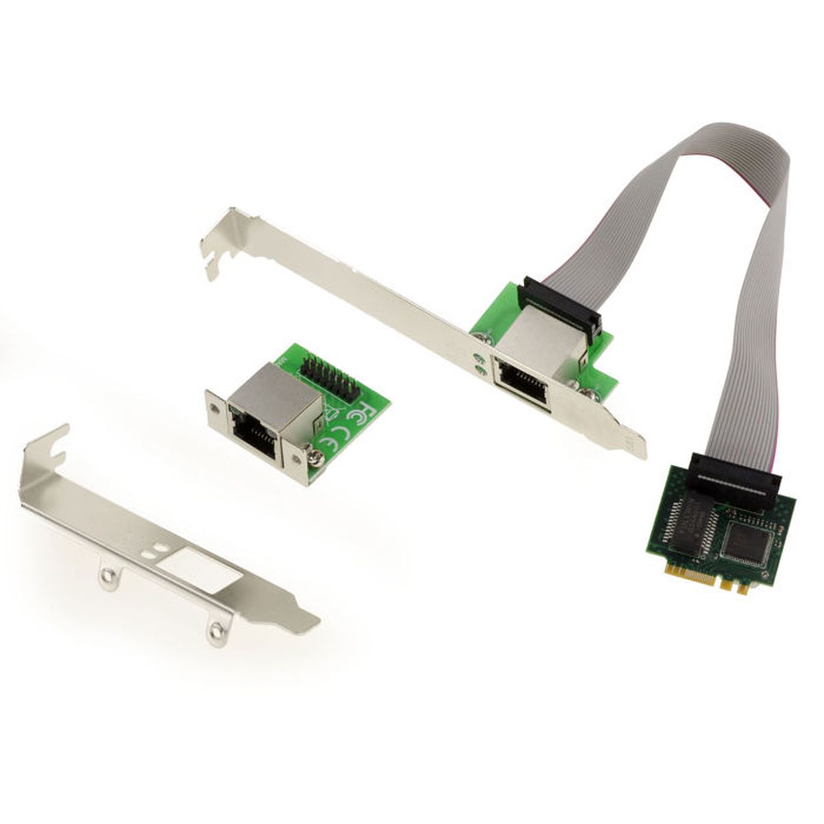Carte réseau Gigabit Ethernet NIC M.2 B+M Key 4 ports LAN