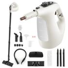 Nettoyeur Vapeur à Main 1500W Punaises de Lit COSTWAY-Réservoir 400 ml-2 Bar-14 Accessoires-125 ℃-Verrou de Sécurité Enfants-Gris