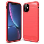 APRILLY Pour iPhone 11 Coque - Souple Silicone Antichoc Léger Durable Coque iPhone 11 (6.1") -Rouge