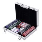 HOMCOM - mallette pro poker - Aluminium - 29.5x20.5x6.5cm - Aluminium