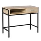HOMCOM - bureau - Bois - 102x48x80cm - Chêne