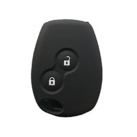 Le noir Housse de clé télécommande en Silicone, 2 boutons, pour Renault, Kangoo, DACIA, Scenic, Megane, Sande
