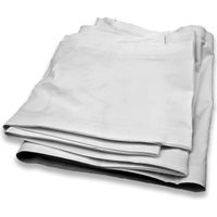 Gouttière pour tonnelle pliante TERRE JARDIN - Blanc - Polyester 250 g/m² - 300 x 26 cm