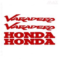 4 stickers VARADERO – ROUGE FONCE – sticker HONDA 125 1000 XL V - HON413