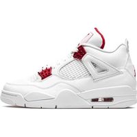 Baskets Air-Jordanx 4 Chaussures Retro Metallic Red - AUTREMENT - Homme et Femme - Blanc - Lacets - Synthétique