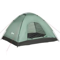 Tente de camping 2 personnes  206x185x120cm Vert