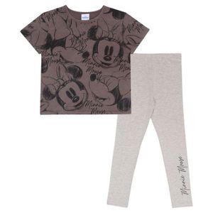 Ensemble de vêtements Popgear - DIS20016GTL31 - Disney Sketches Minnie Mouse Madchen T-Shirt Und Leggings Eingestellt Grau Garcon