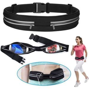 Wallfire sac de taille sport de plein air course à pied ceinture ceinture pack banane unisexe mode décontractée 