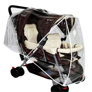 housse pluie poussette double graco