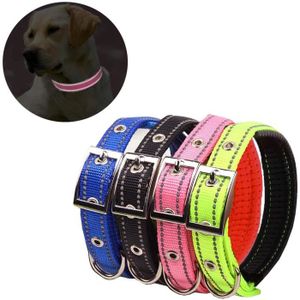 COLLIER Lot de 4 colliers réfléchissants pour chien en mousse de nylon respirante et réglable - Pour chiots et petits chiens - Taille S (2