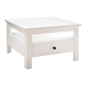 TABLE BASSE Table basse carrée UNIVERSAL - Blanc - Laqué - 70 x 70 cm
