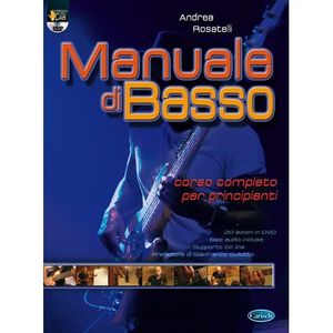 PARTITION Manuale Di Basso + Dvd, de Andrea Rosatelli - Recueil + DVD pour Guitare basse en Italien édité par Carisch référencé : CARML3094
